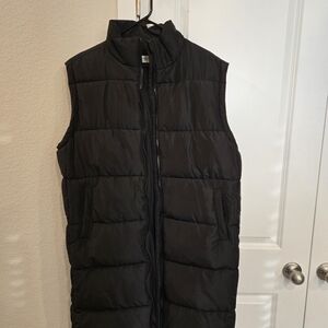 Carly Jean Los Angeles Black Puffer Vest